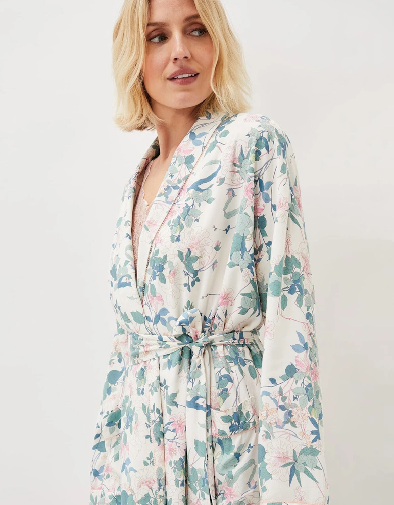 Avarie Chinoiserie Print Robe