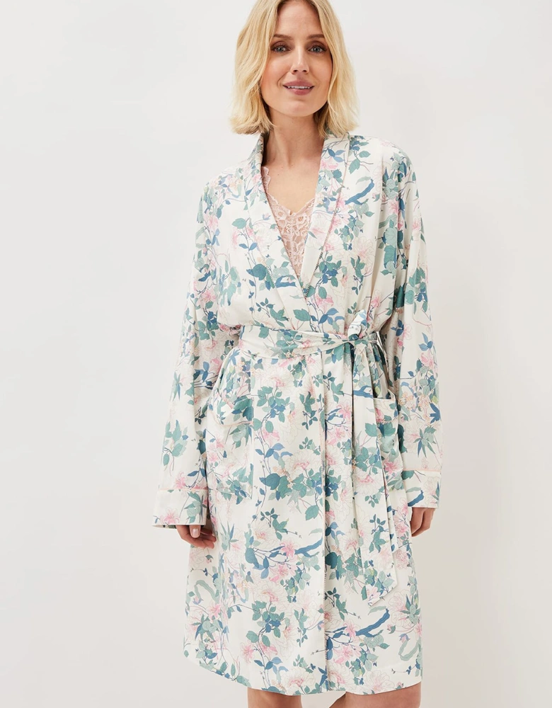 Avarie Chinoiserie Print Robe