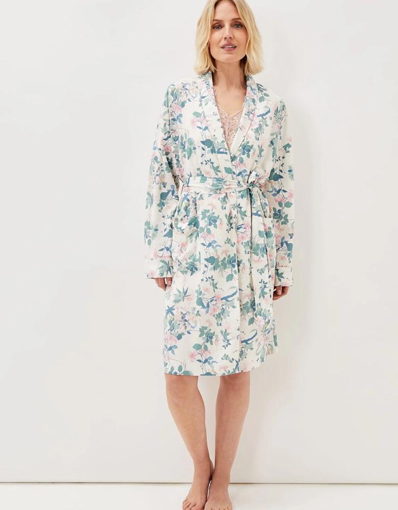 Avarie Chinoiserie Print Robe