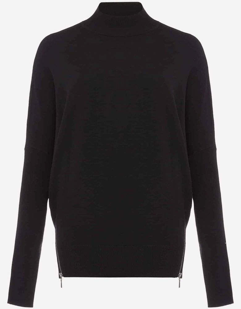 Skylar Roll Neck Zip Hem Jumper