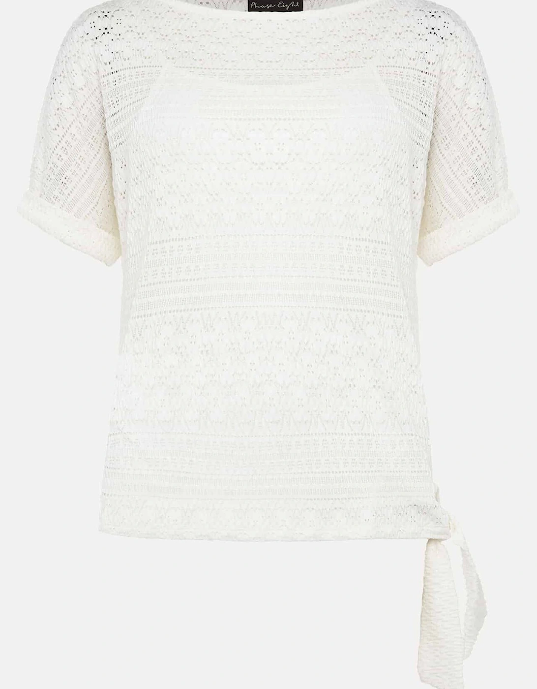 Emmlyn Lace Textured  Top