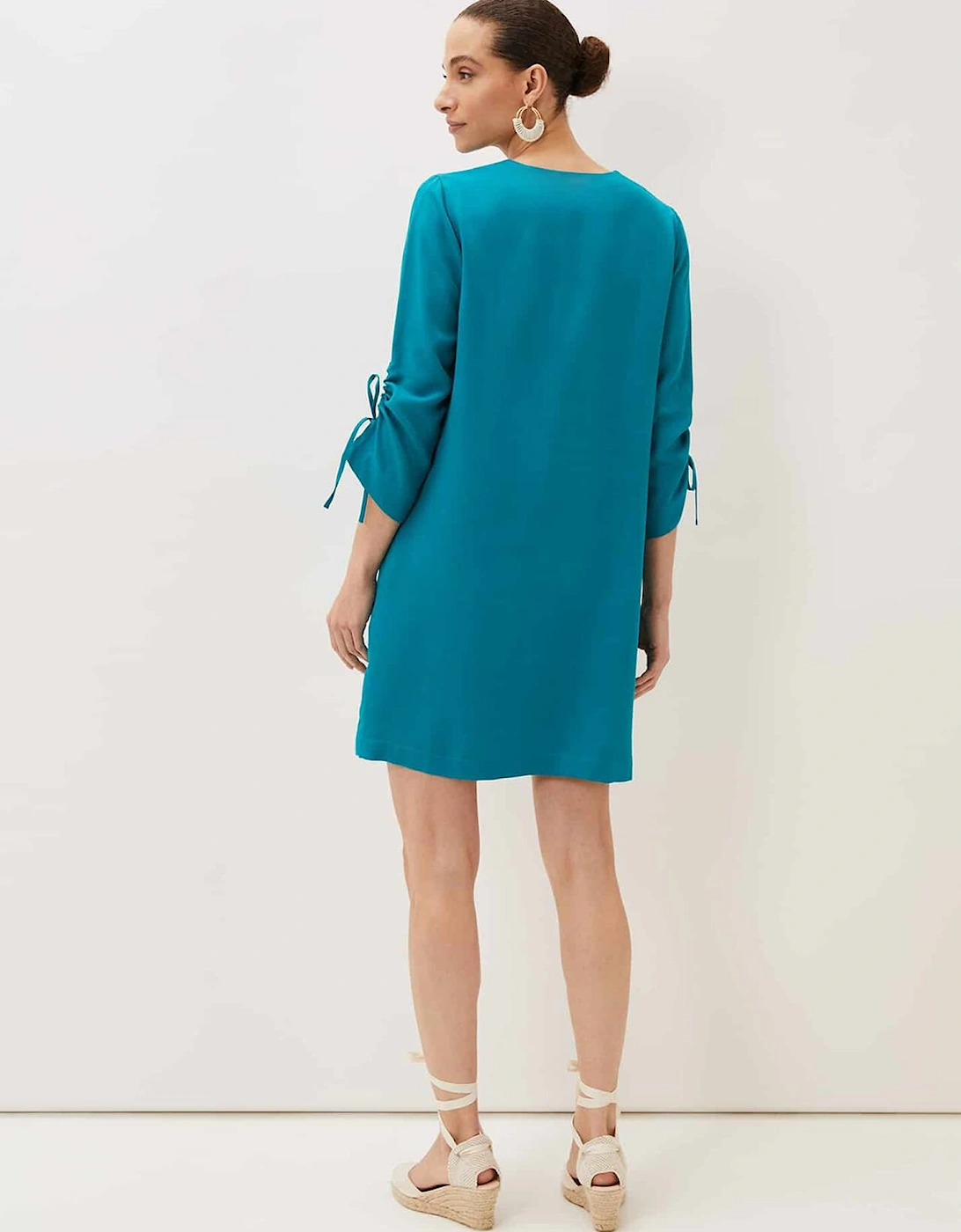 Ceiara Ruched Sleeve Tunic Dress