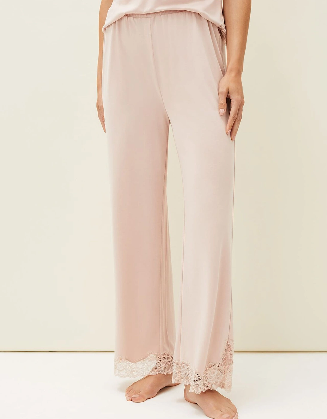 Marlie Lace Pyjama Wide Leg Trousers, 6 of 5