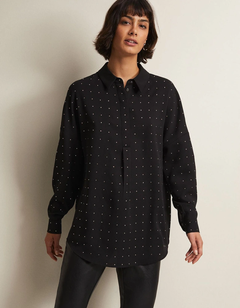 Elowen Embellished Longline Shirt