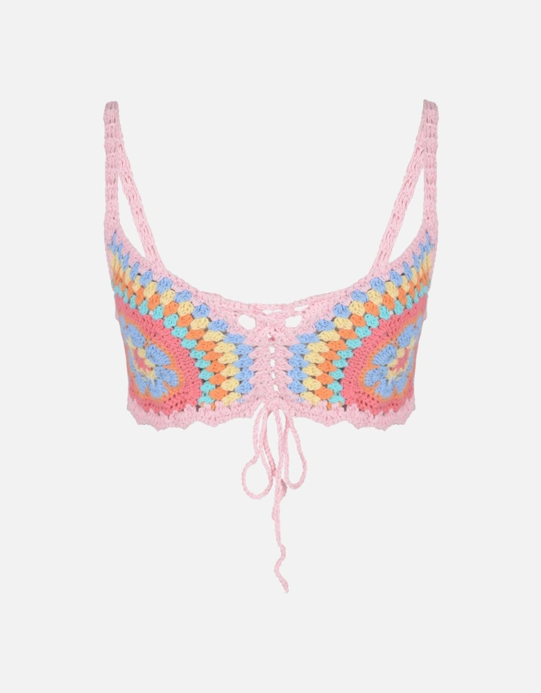 Alana Crochet Bralette Multi-Colour