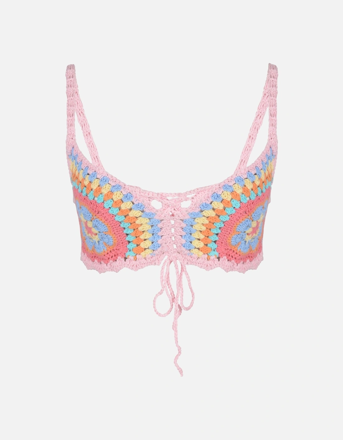 Alana Crochet Bralette Multi-Colour