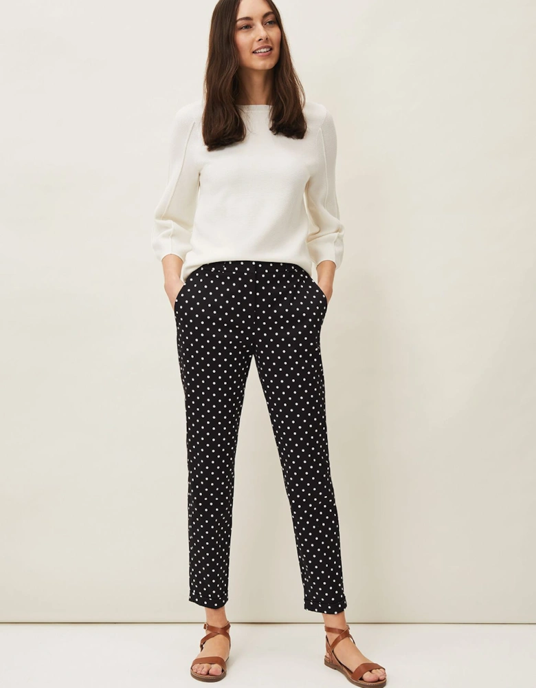 Bea Spot Tapered Trouser