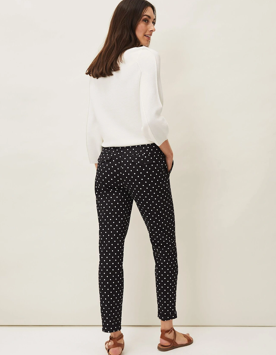 Bea Spot Tapered Trouser