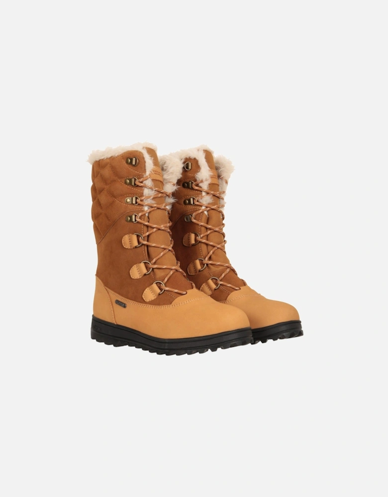 Womens/Ladies Vostok Leather Snow Boots