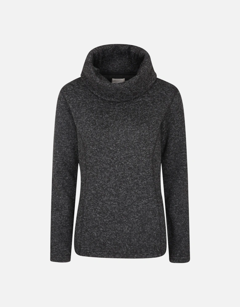 Womens/Ladies Cowl Neck Fleece Top