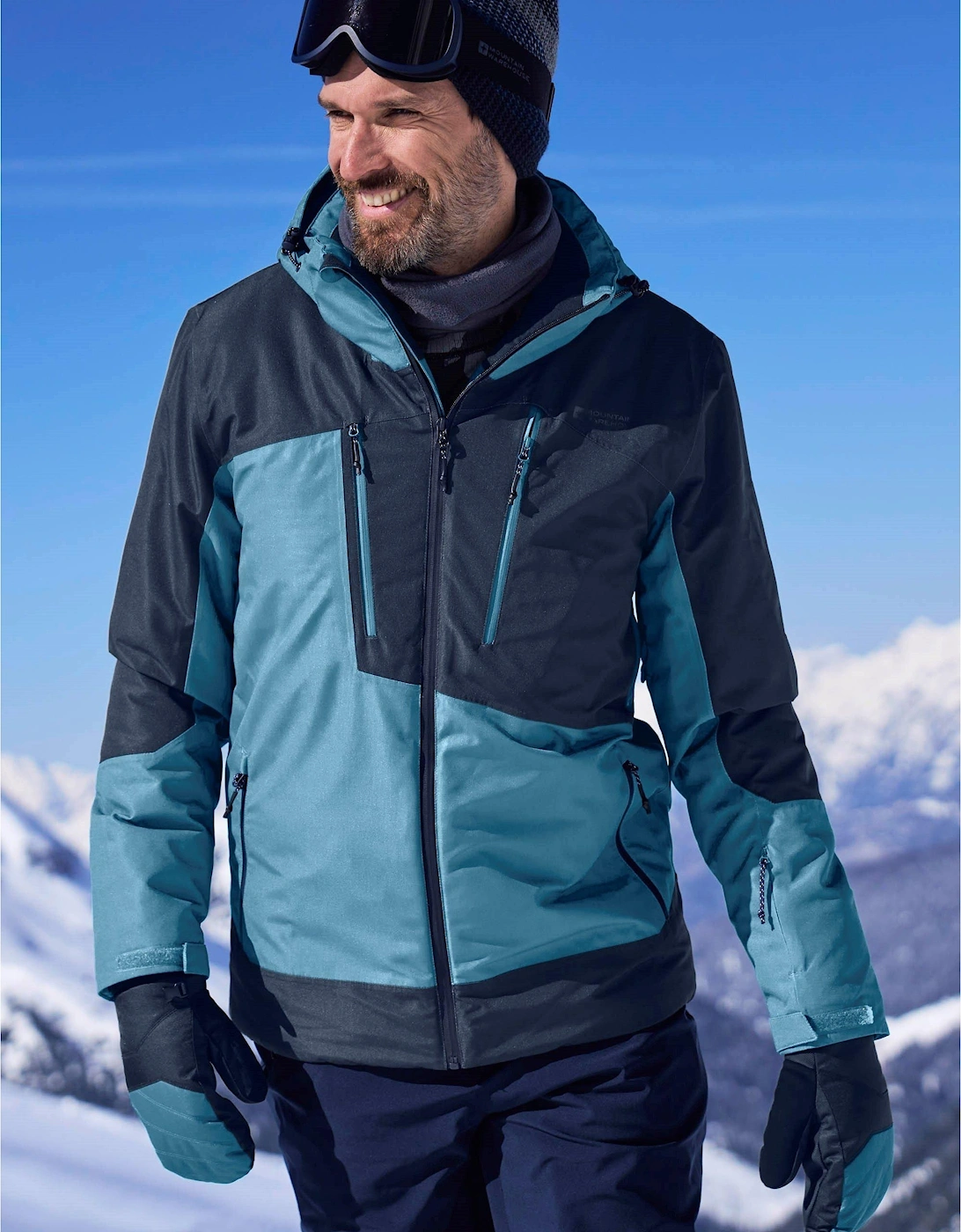 Mountain Warehouse Men's Mountain Warehouse Mens Supernova Waterproof Ski Jacket - Blue