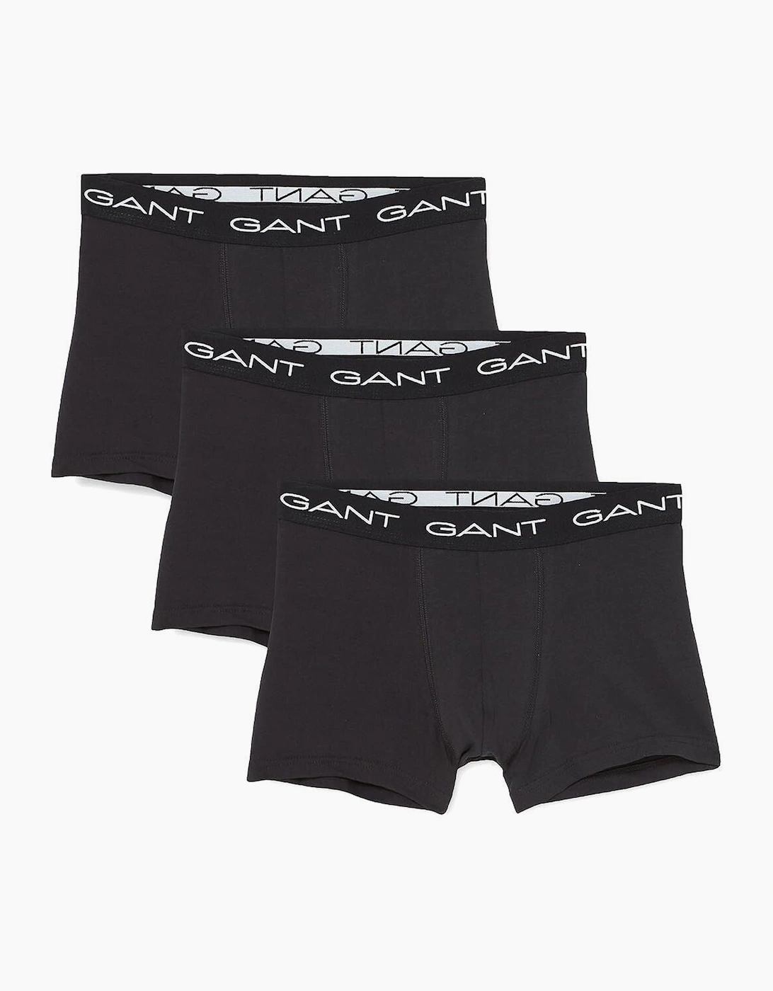 Gant Men's Black 3-Pack Classic Logo Boxer Trunks,  35/34/32 L