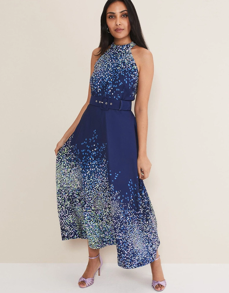 Petite Clea Ditsy Midi Dress