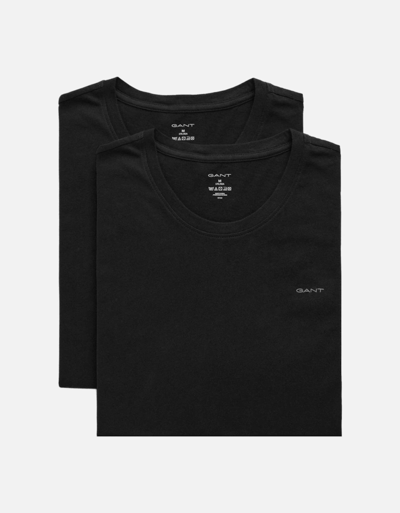 2-Pack Crew-Neck T-Shirts, Black