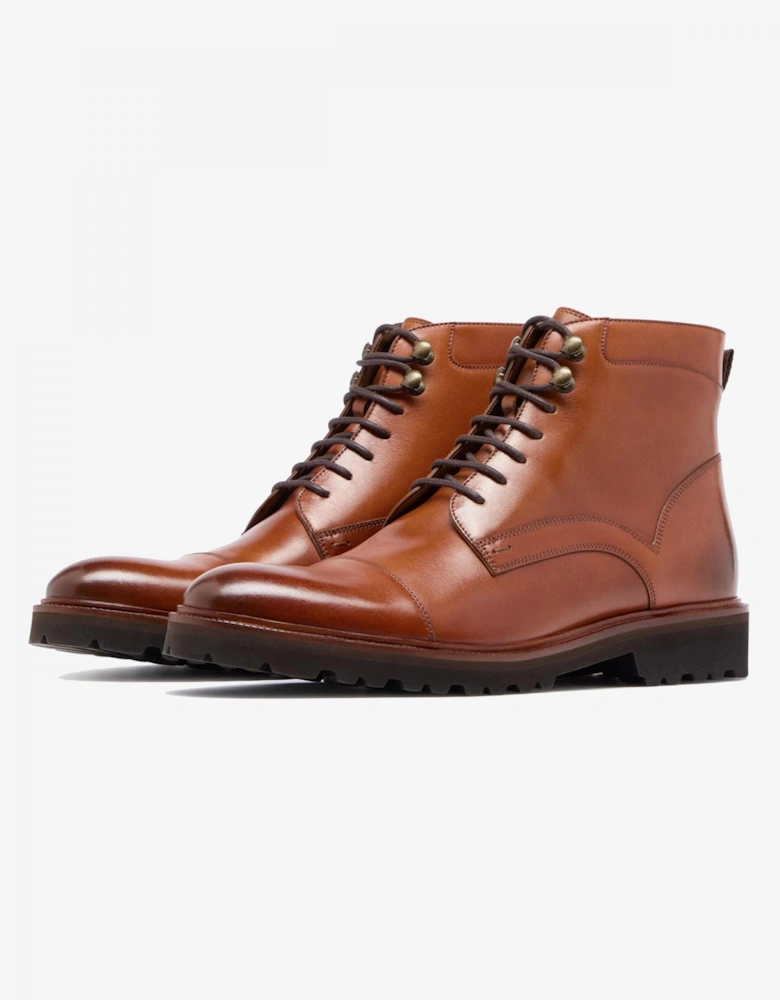 Hareden Mens Calf Leather Derby Boots