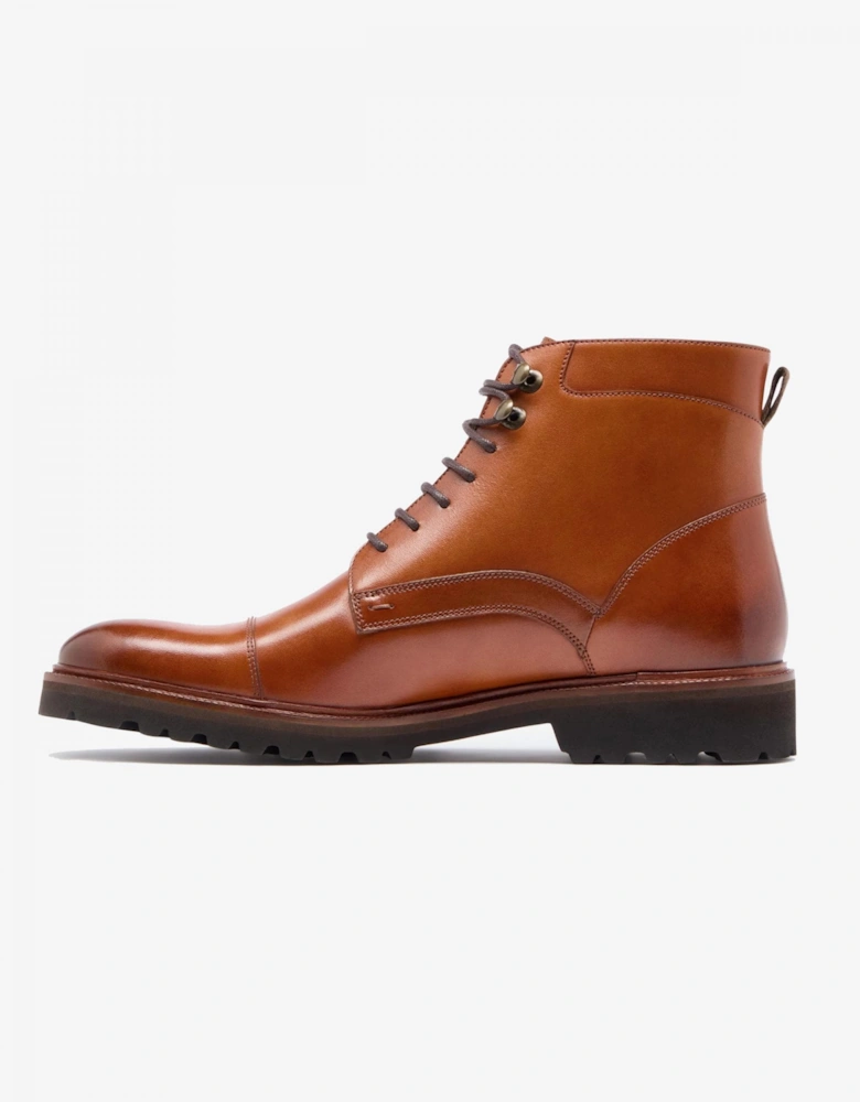 Hareden Mens Calf Leather Derby Boots