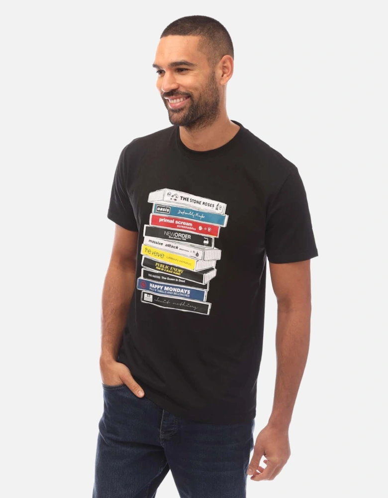 Mens Cassettes Printed T-Shirt