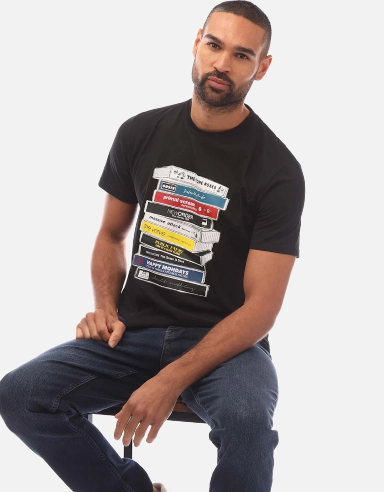 Mens Cassettes Printed T-Shirt