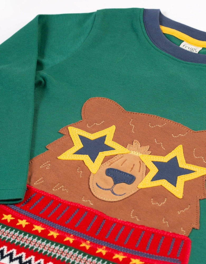 Boys Terrific Applique Top - Green