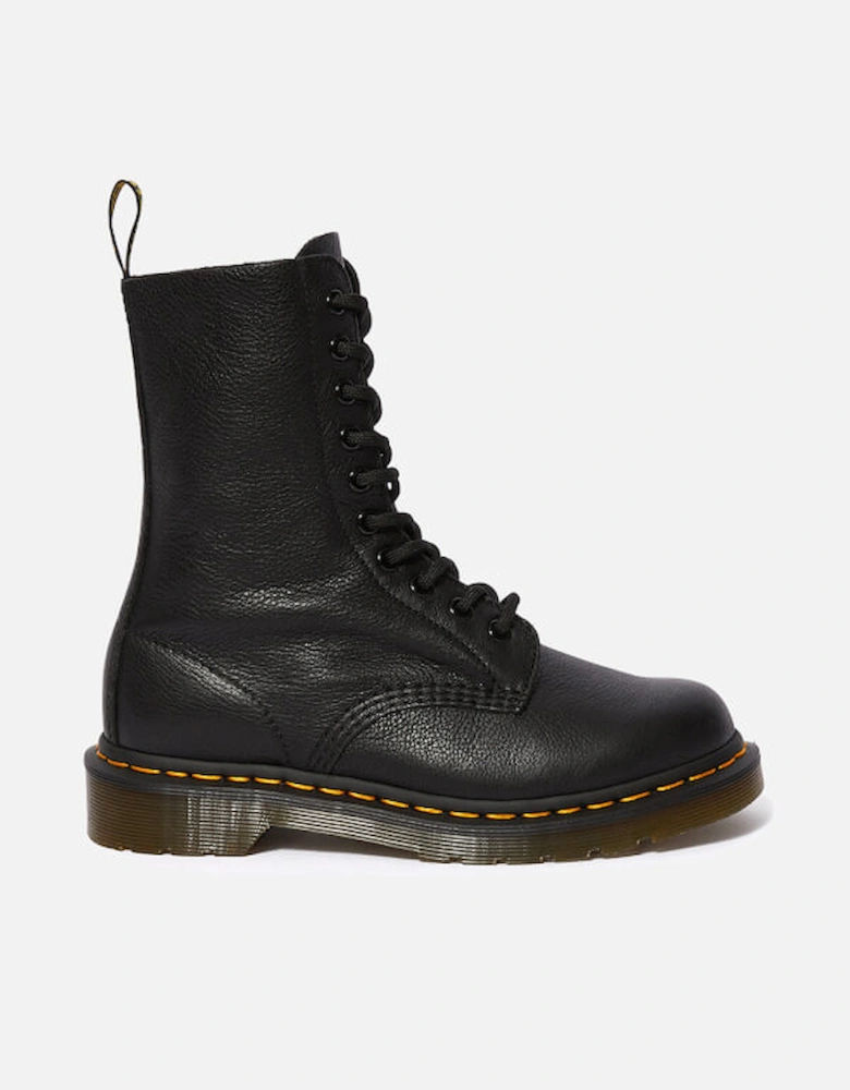 Dr. Martens Women's 1490 Virginia Leather 10-Eye Boots - Black