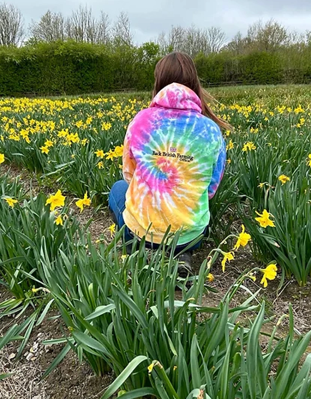 Back British Farming Unisex Tie-Dye Hoodie Eternity