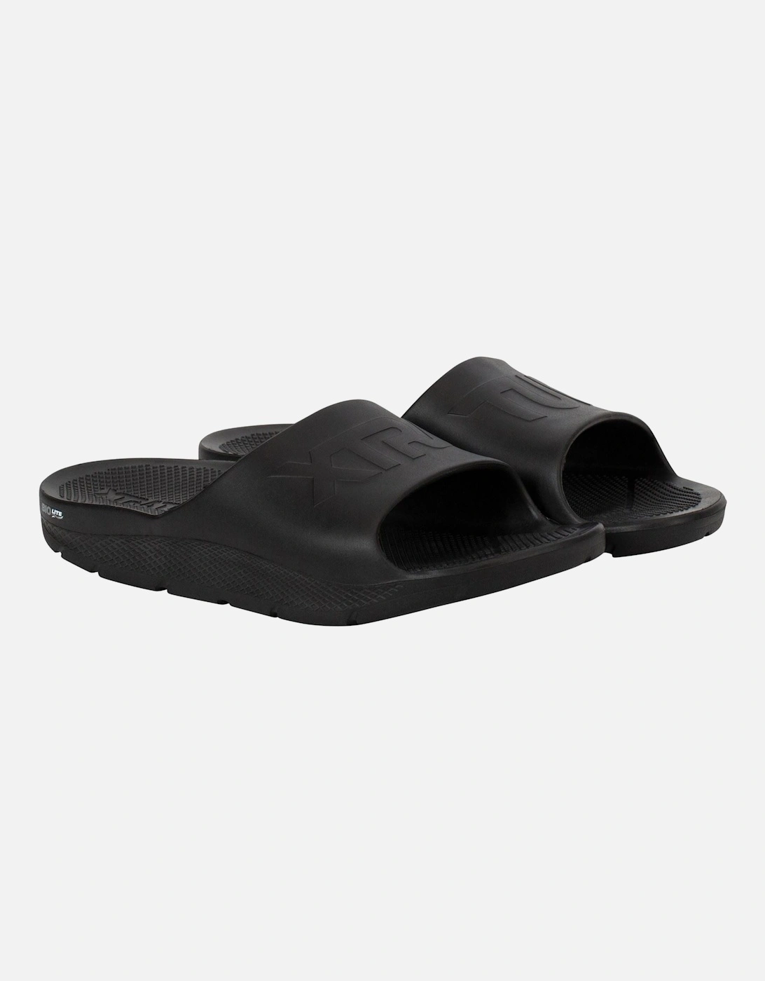 Apres Fish Synthetic Men's Black Slides, 10 of 9