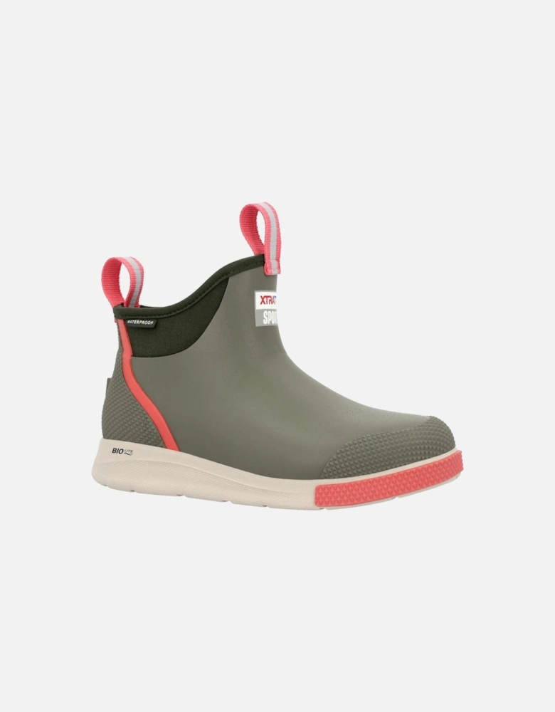 Ankle Deck Sport Synthetic Olive Wellington Boots