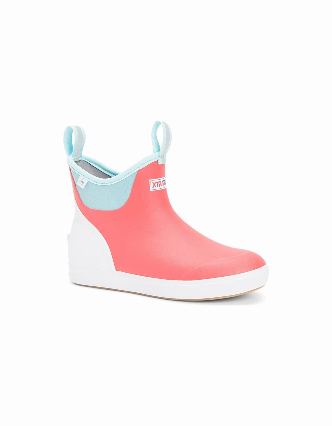 Women's Xtratuf Women's Ankle Deck Boot Eco in Coral - Red - Size: 8