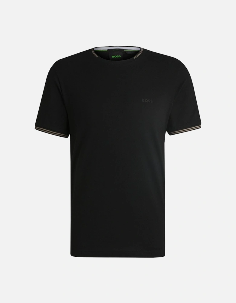 Men's Black Regular Fit Taul T-shirt.