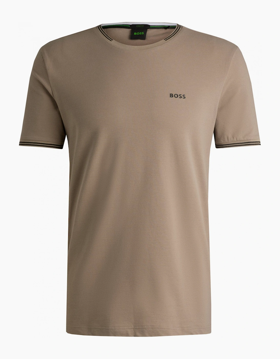 Hugo Boss Men's Tan Khaki Regular Fit Taul T-Shirt. - Size: 38