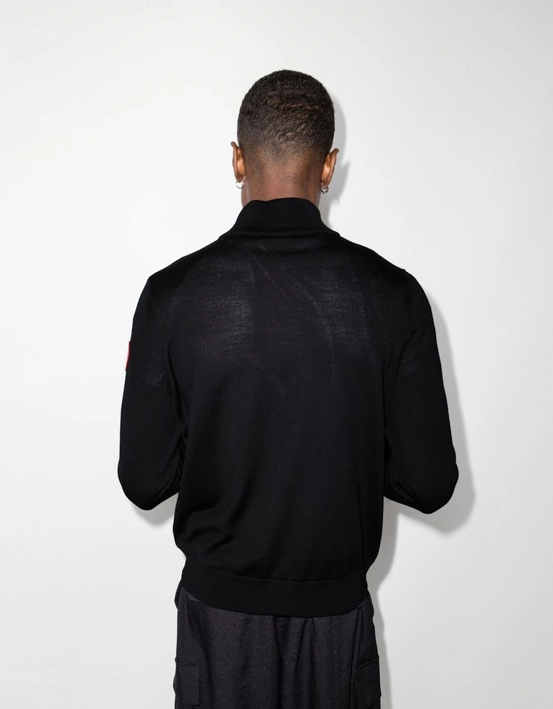 Hybridge Knit Packable Jacket Black