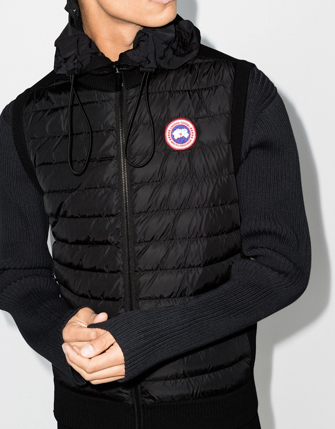 Hybridge Knit Vest Black