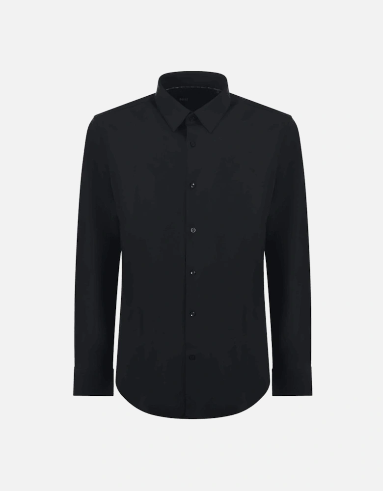 P-HANK-S-KENT-C1-222 SLIM FIT Black SHIRT