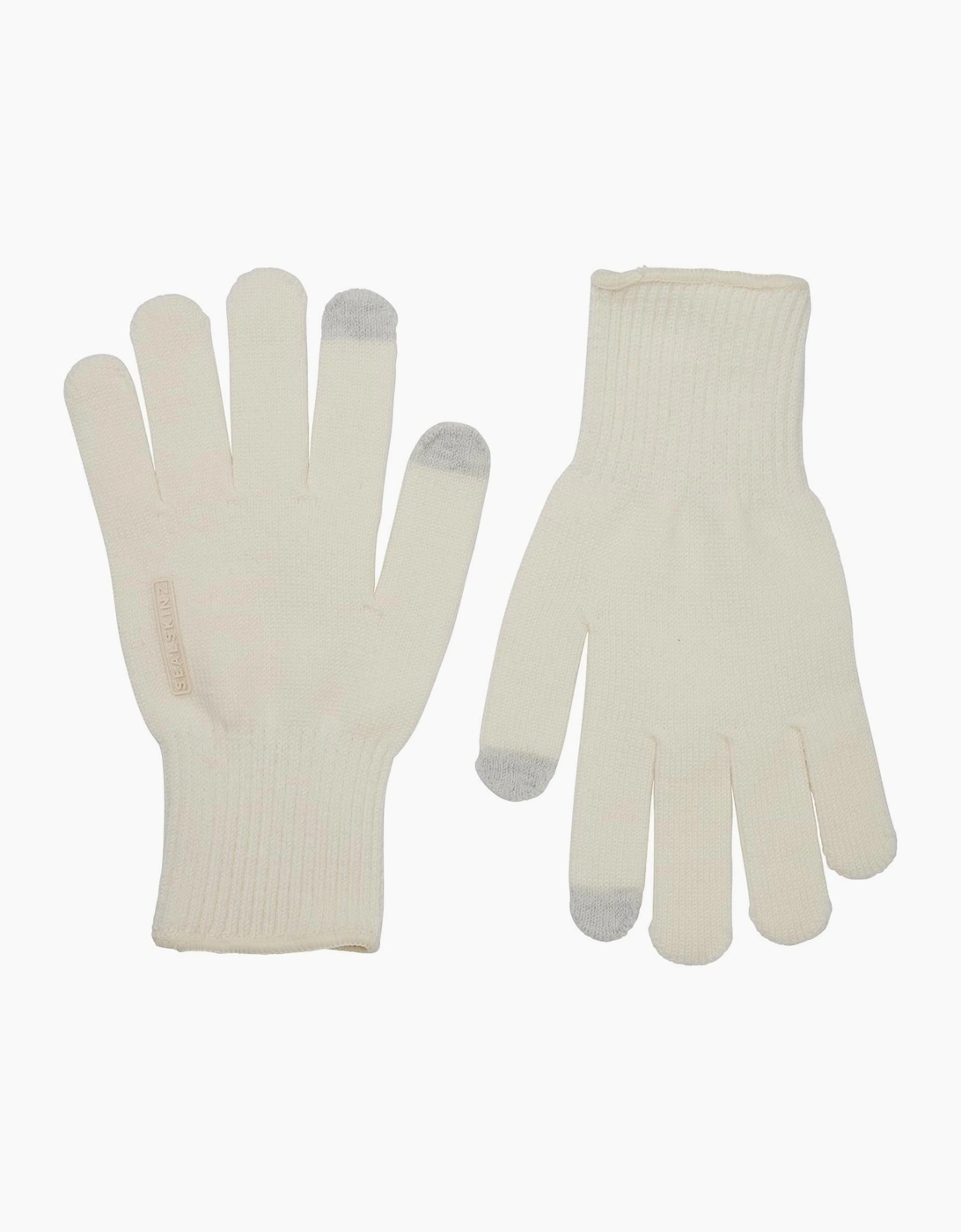Sealskinz Unisex Cream Hanworth Merino Wool Gloves - Size: One Size