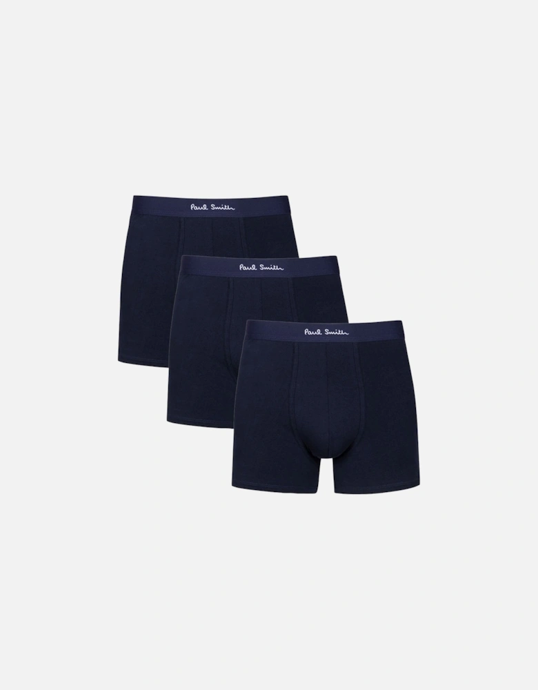 3-Pack Men's Long Trunk, Navy Blue