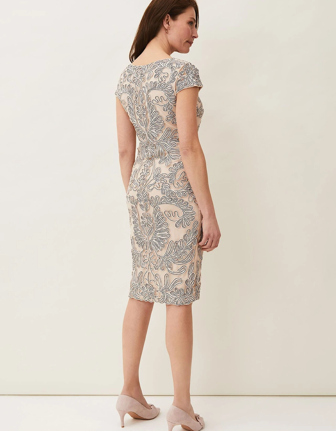 Genevieve Tapework Lace Dress