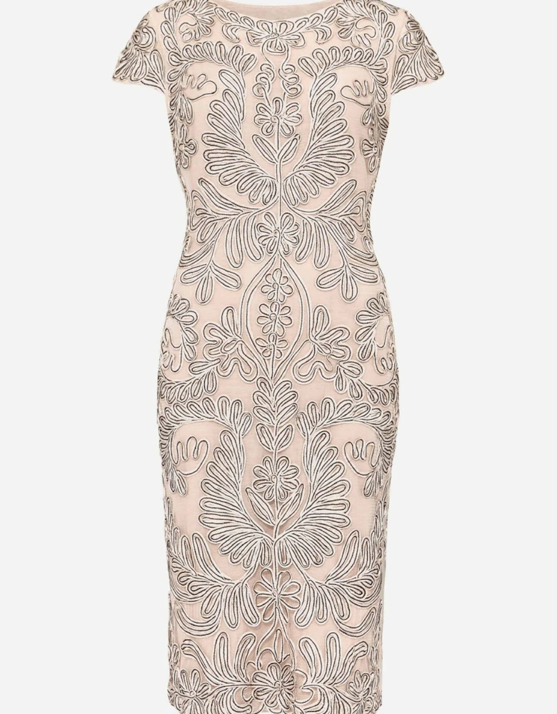 Genevieve Tapework Lace Dress
