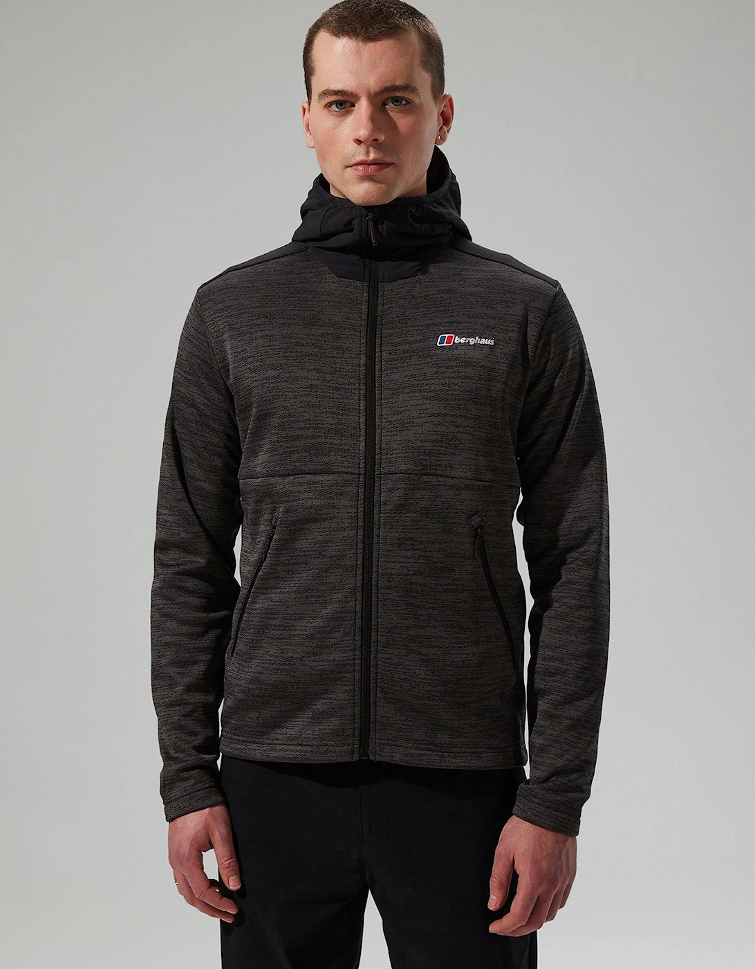 Mens Thraskii Hooded Jacket - Light Grey, 7 of 6