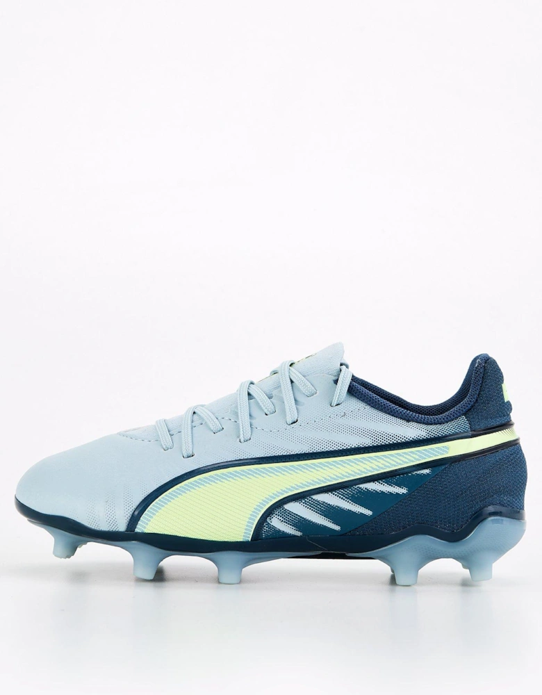 Junior King Match Firm Ground Football Boots - Grey