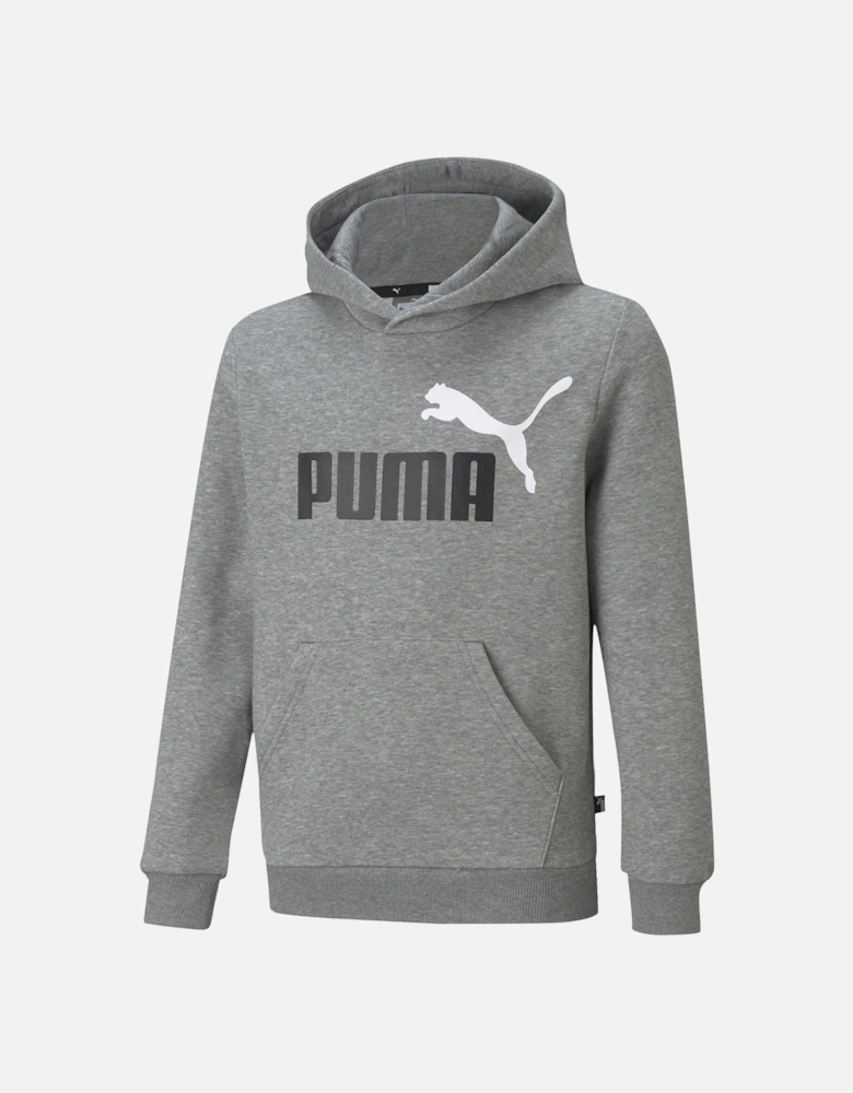 Boys Essentials+ Logo Hoodie Fleece - Grey