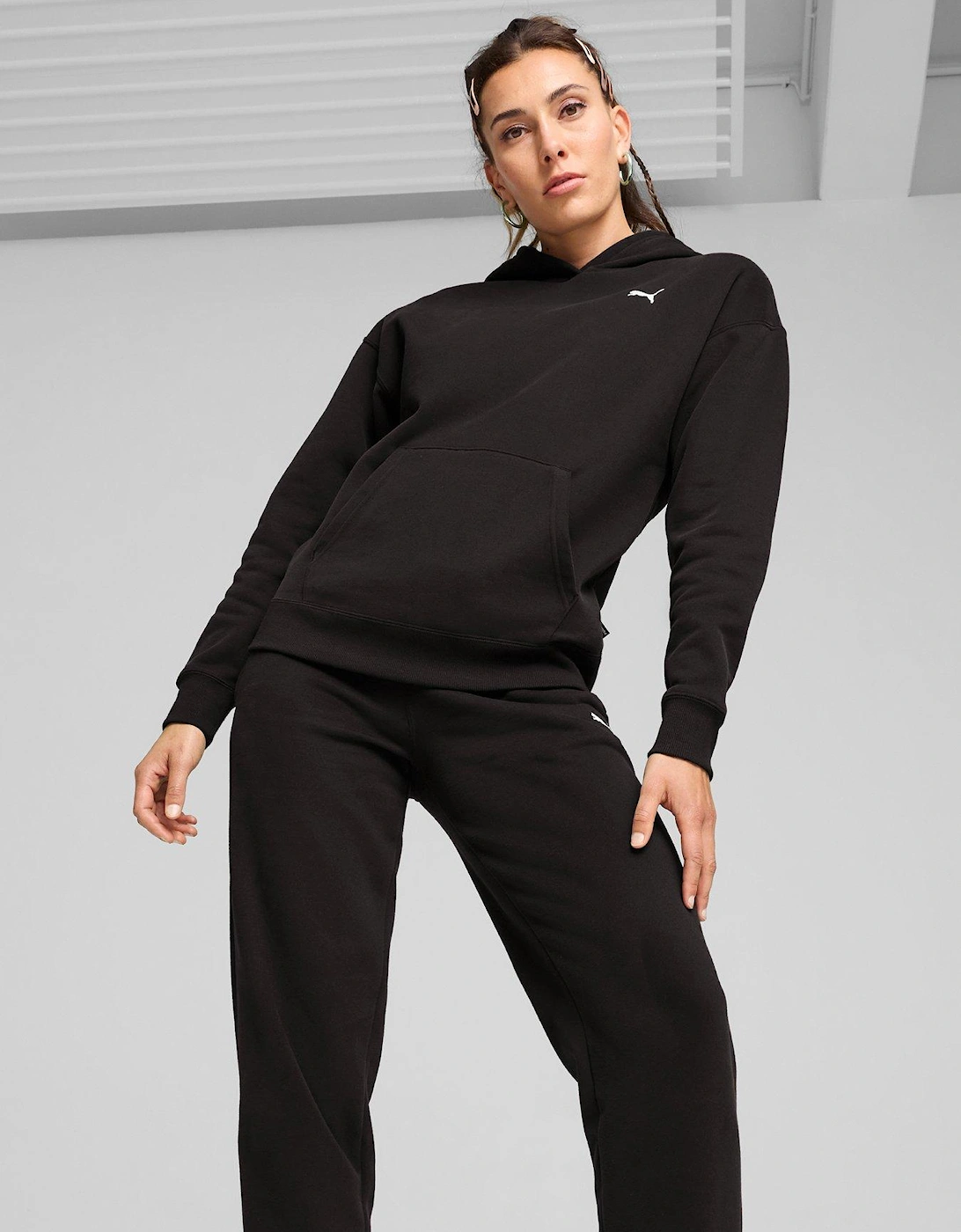 Womens Loungewear Tracksuit - Black, 2 of 1