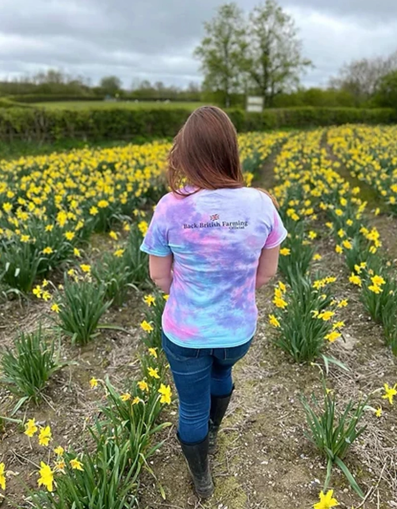 Back British Farming Unisex Tie-Dye T-shirt Cotton Candy