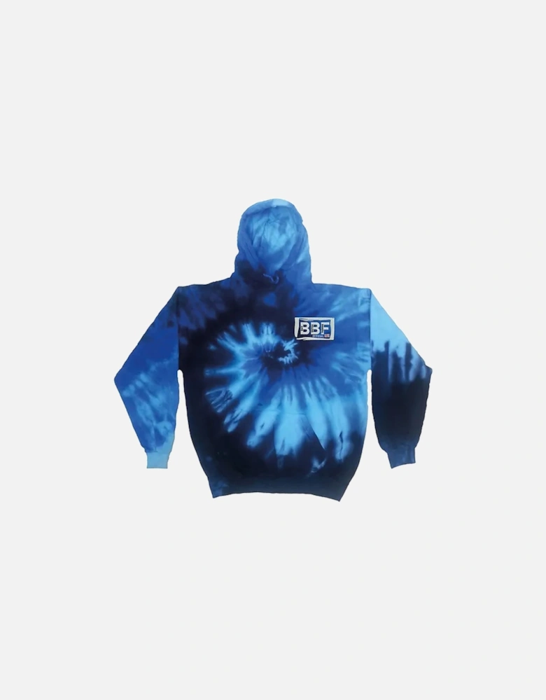 Back British Farming Unisex Tie-Dye Hoodie Ocean Blue