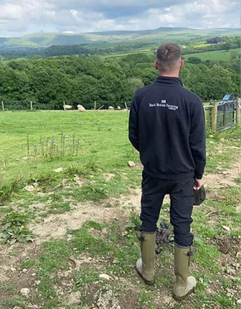 Back British Farming The Classic Quarter Zip Black