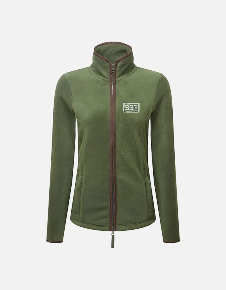 Back British Farming Women's Fleece Jacket Moss Green