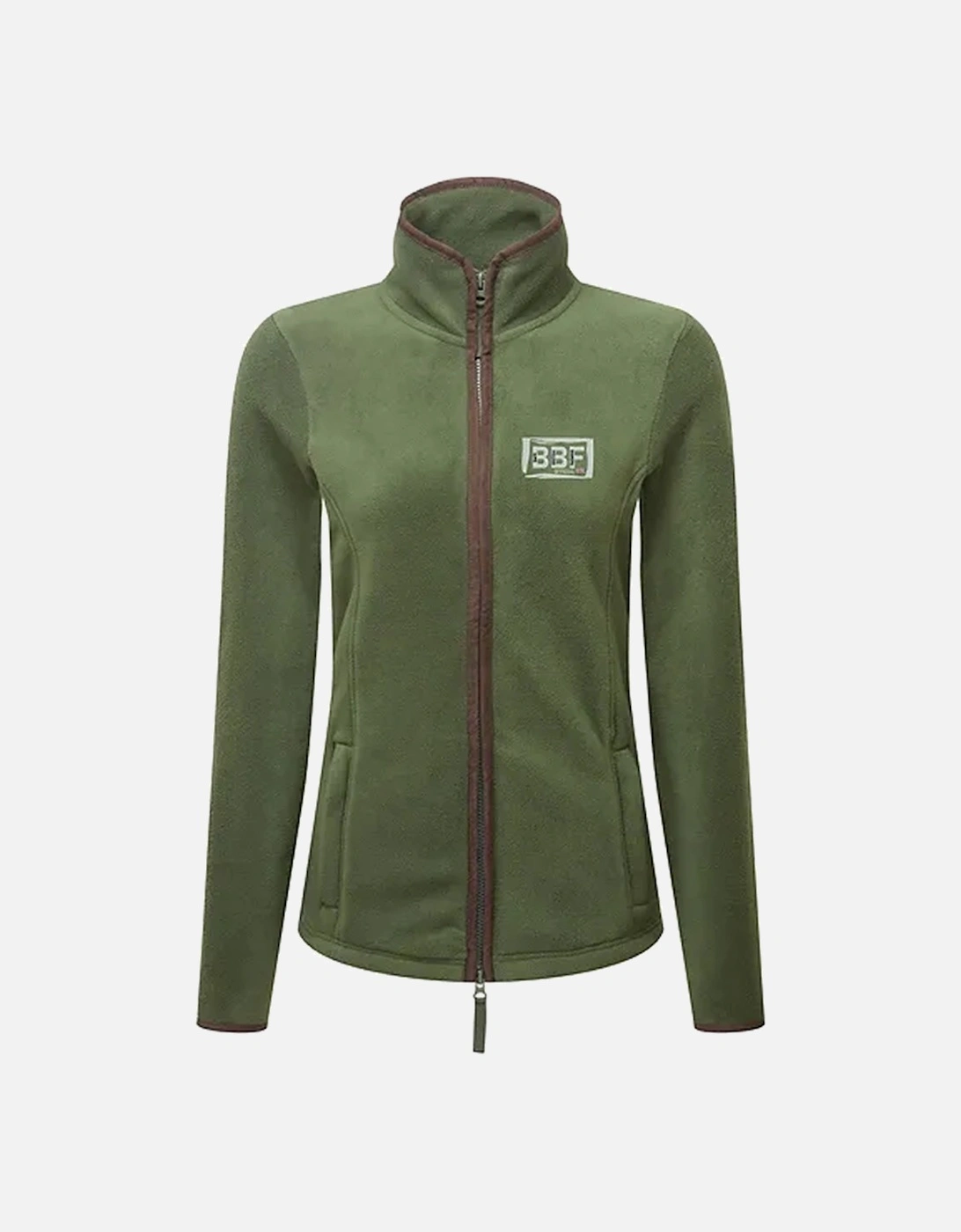 Back British Farming Women's Fleece Jacket Moss Green, 3 of 2