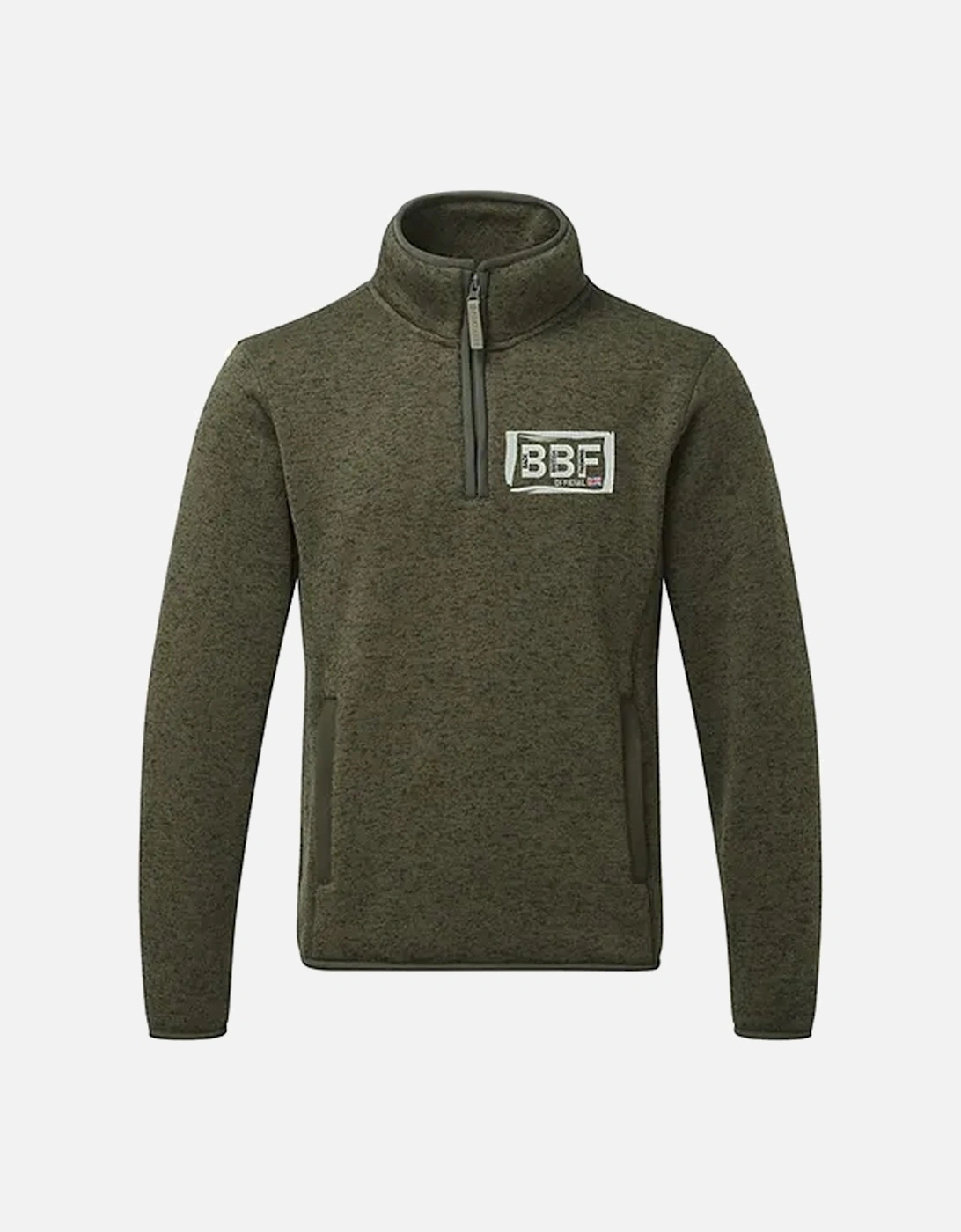 Back British Farming Unisex Countryman Quarter Zip Olive Green, 4 of 3
