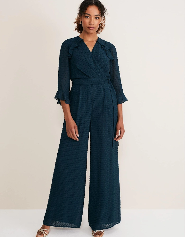 Hattie Wrap Wide Leg Jumpsuit