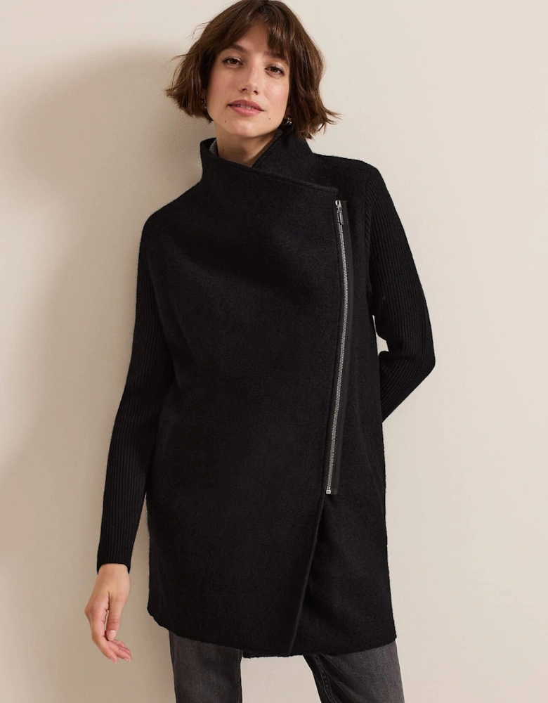 Byanca Zip Knit Coat