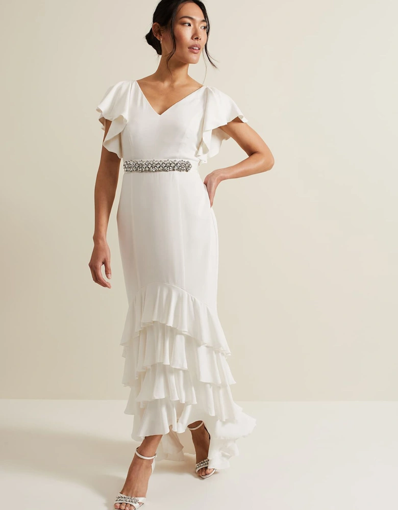 Ellery Frill Maxi Wedding Dress